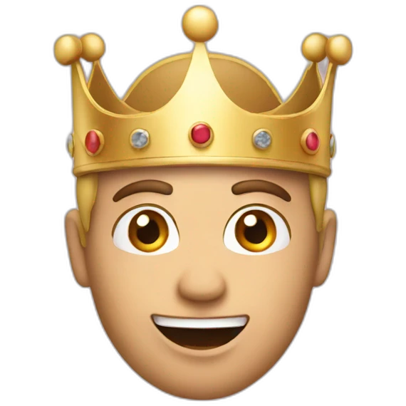 winner with crown emoji