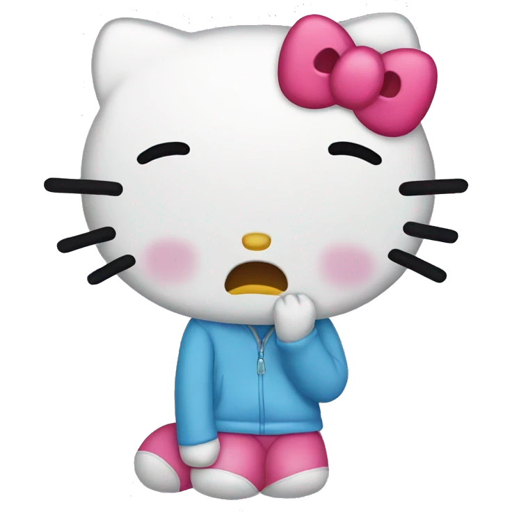 hello kitty crying emoji