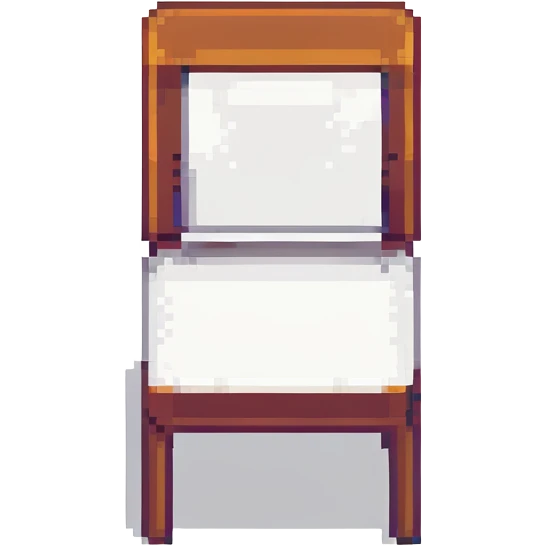 chair in pixel art style emoji