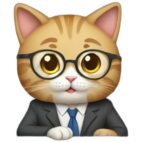 Teacher cat emoji
