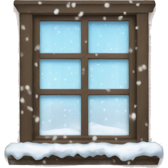 Snow window emoji