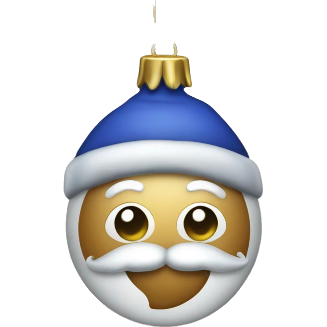 Christmas ornament fancy emoji