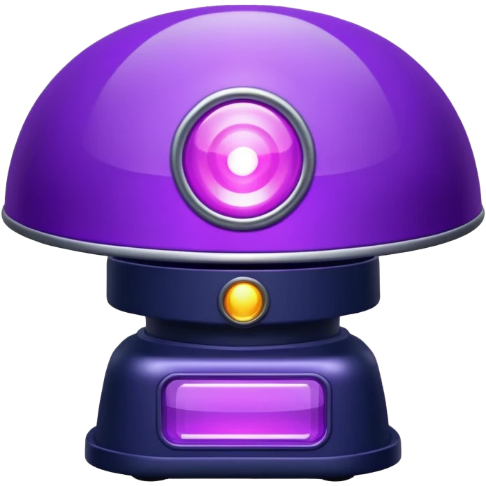 purple police siren emoji