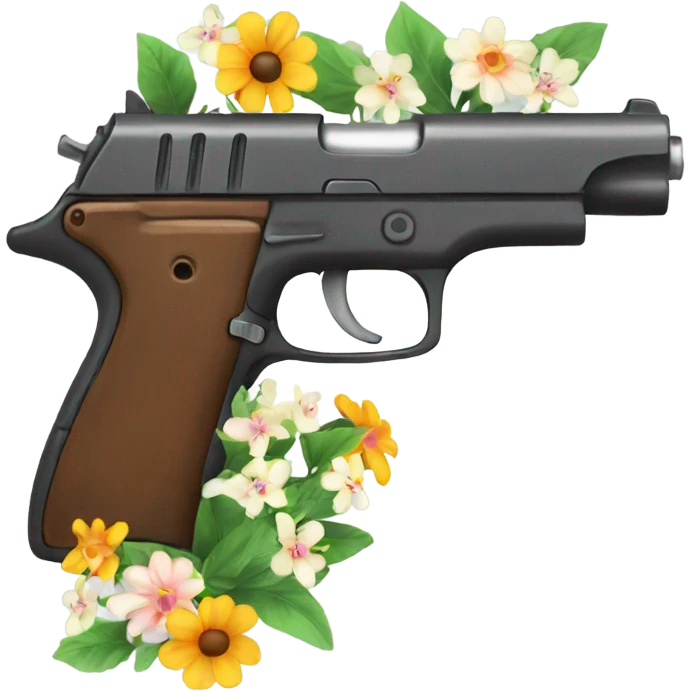 gun with flowers  emoji