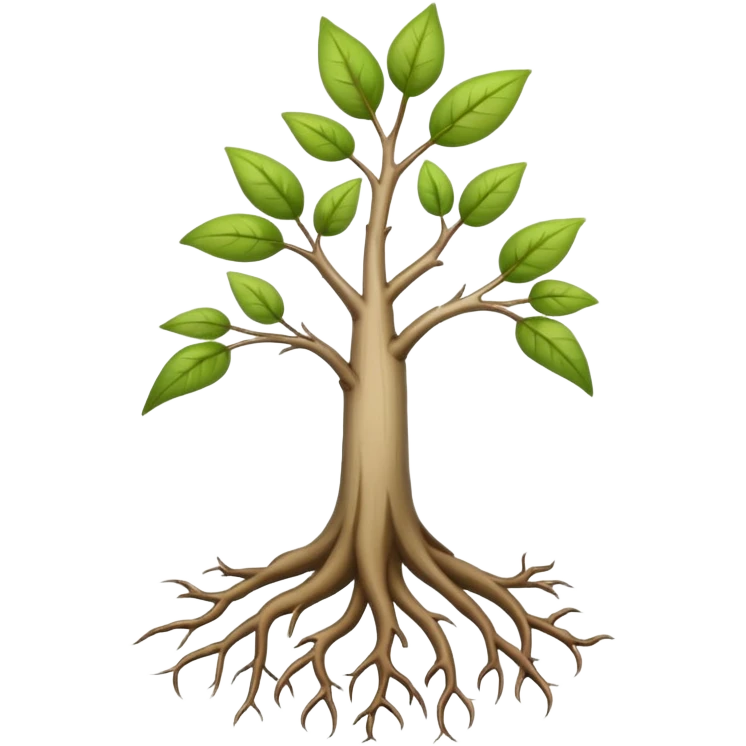 sapling roots emoji