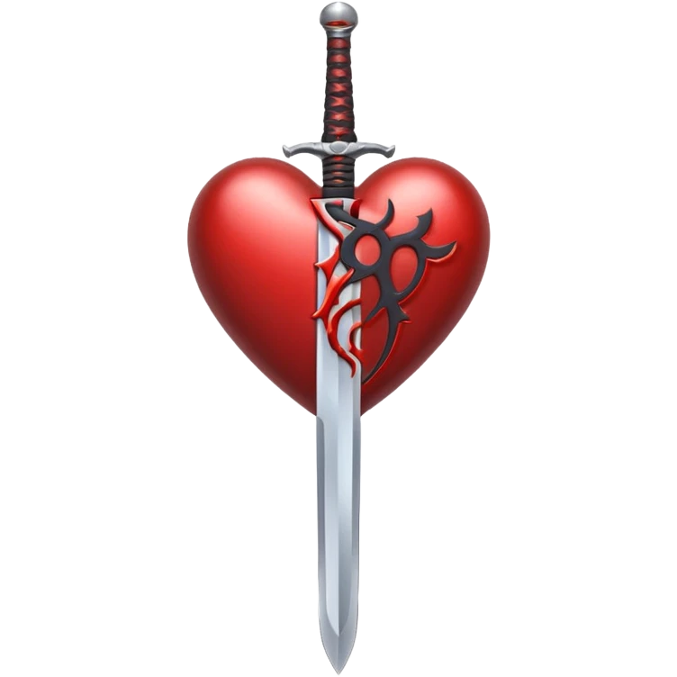 Sword inside a heart emoji