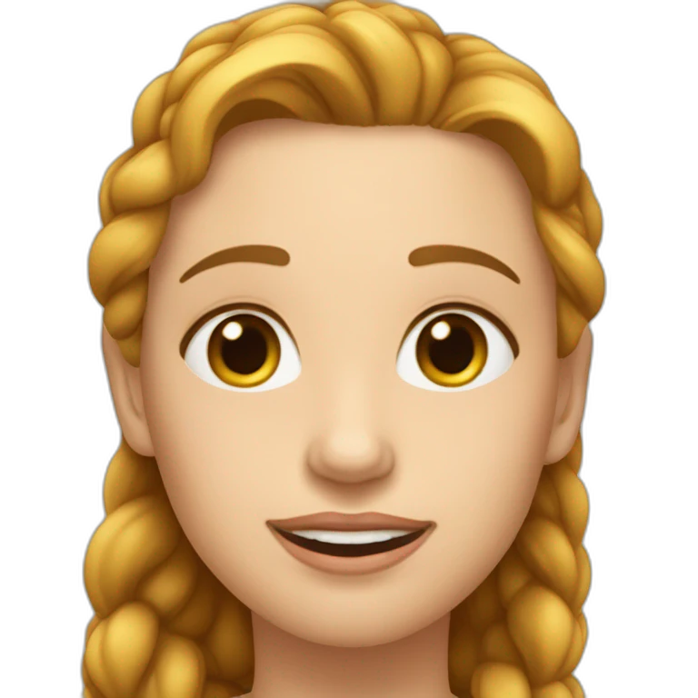 Девушка с длинными светлыми волосами emoji