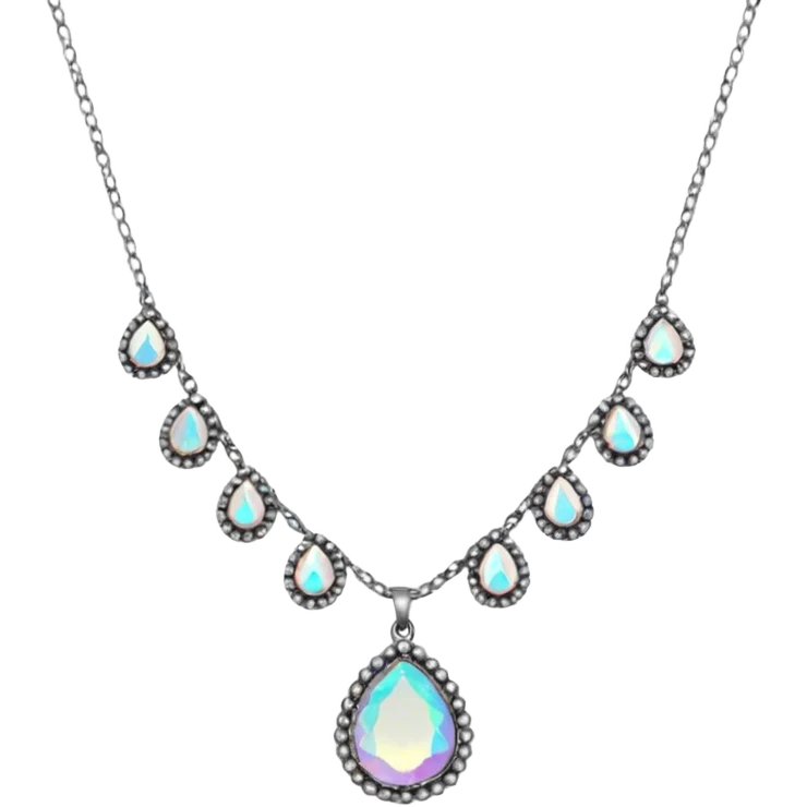 necklace made with small stones emoji