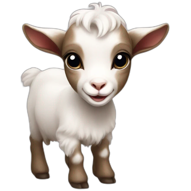 Baby goat cute emoji