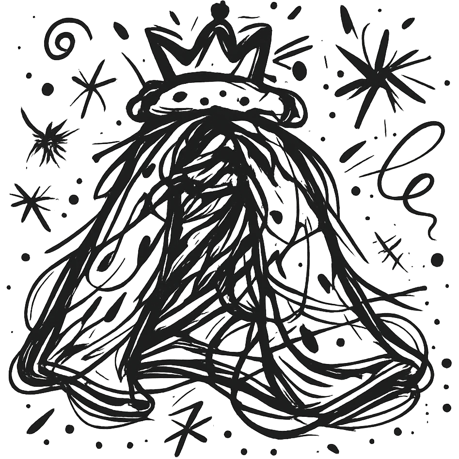 The royal cloak minimalism emoji