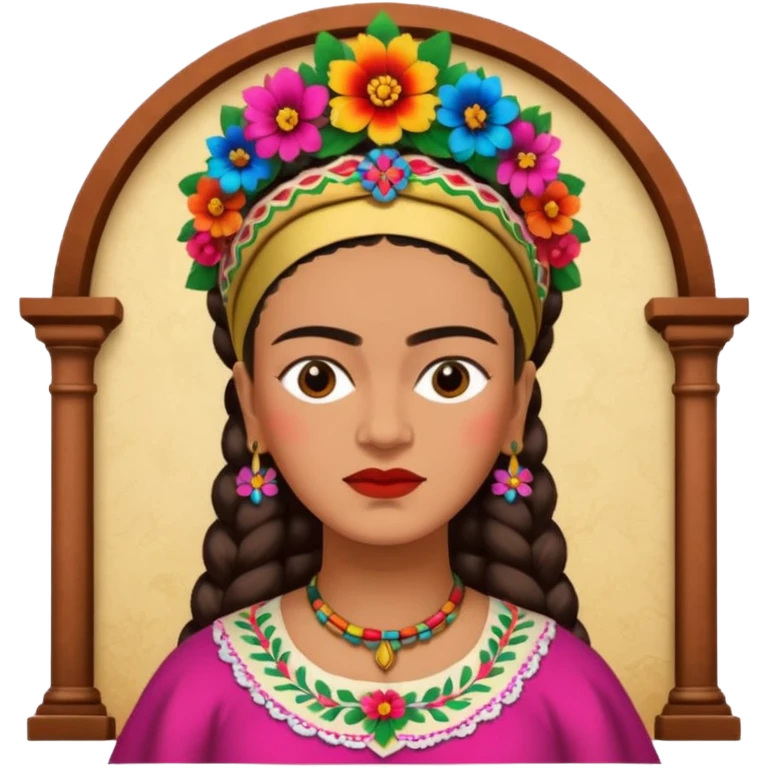 Frida Kahlo in church emoji