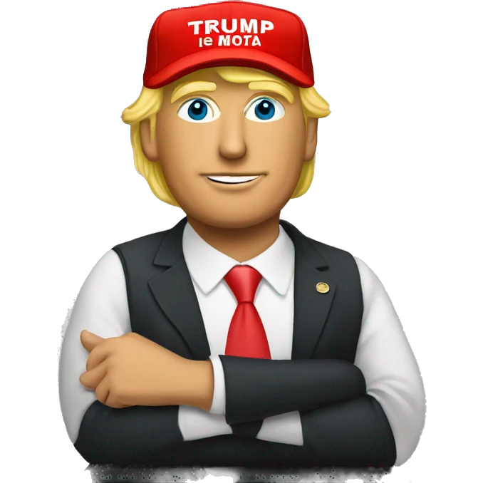 Trump in maga hat  emoji