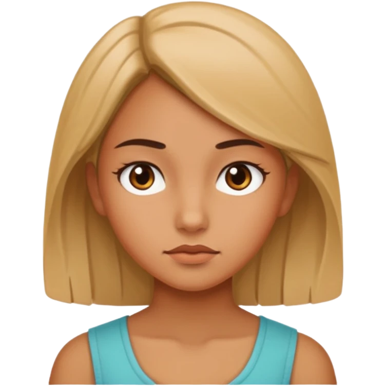 a girl side eying  emoji