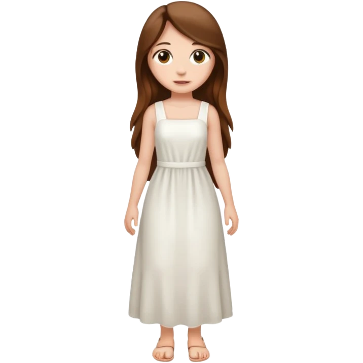 Undressed full body girl emoji