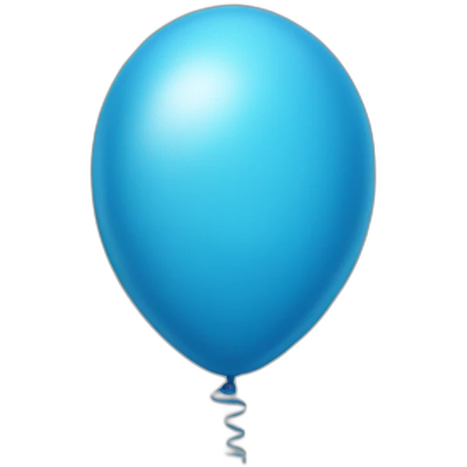Blue balloon emoji