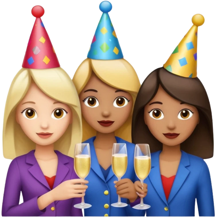 Компанія дівчат 3 emoji