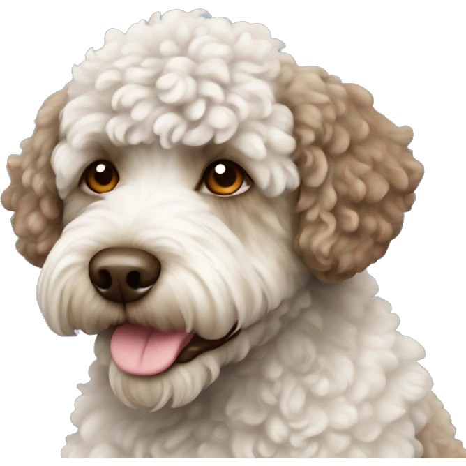 Lagotto romagnolo dog  emoji