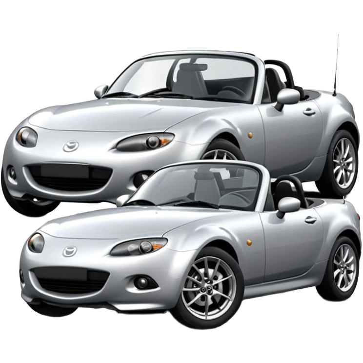 mazda mx-5 NC 2008 silver hardtop (not ND) emoji