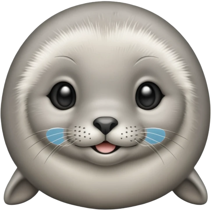 Cute smiling baby seal emoji