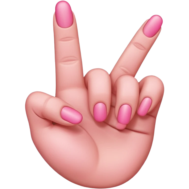 Pink middle finger  emoji