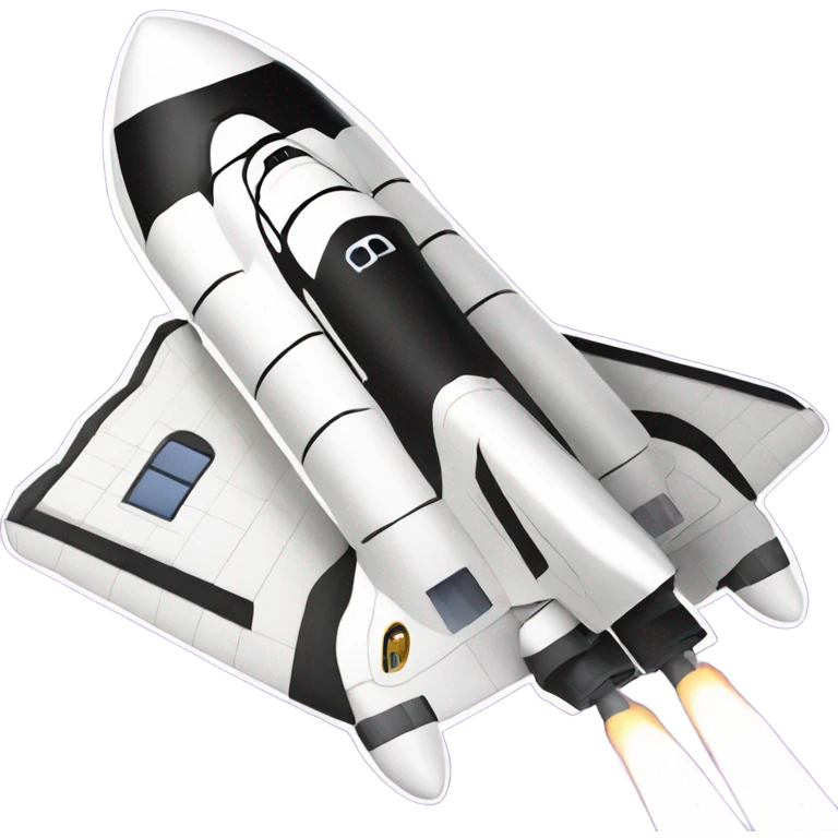 Space shuttle shaped like a house  emoji