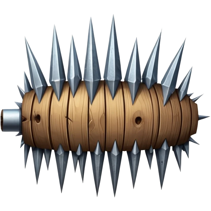 Spikes on wood emoji