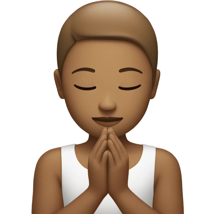My emoji design would represent “peaceful reflection” with a serene face cradled by hands in a meditative pose. This emoji could encourage calmness in stressful discussions and reinforce messages promoting mindfulness. emoji