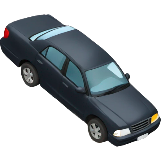 Driving into a puddle that is large but appears very small emoji