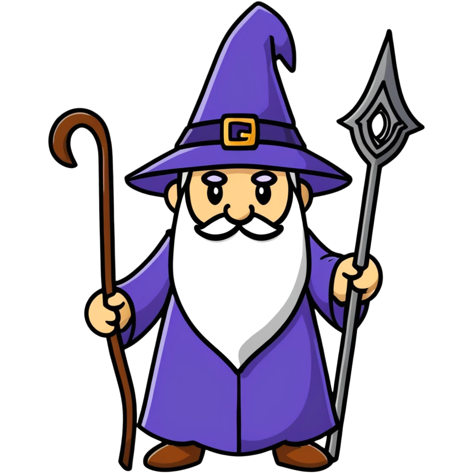 unique wizard cartoon sticker emoji