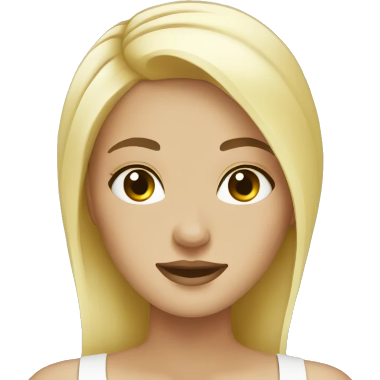 Blonde girl spa emoji