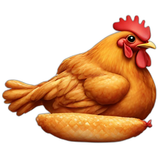 chicken barbecue emoji
