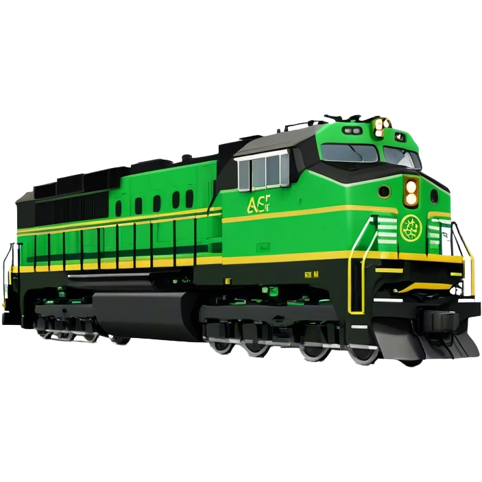Locomotive (Freight) - GE ES44AC (Model Year: 2021) (Iconic colour: Green and black) emoji