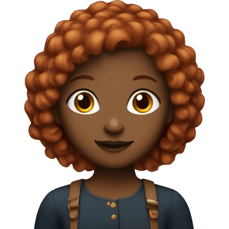 Girl with burgundi hair  emoji