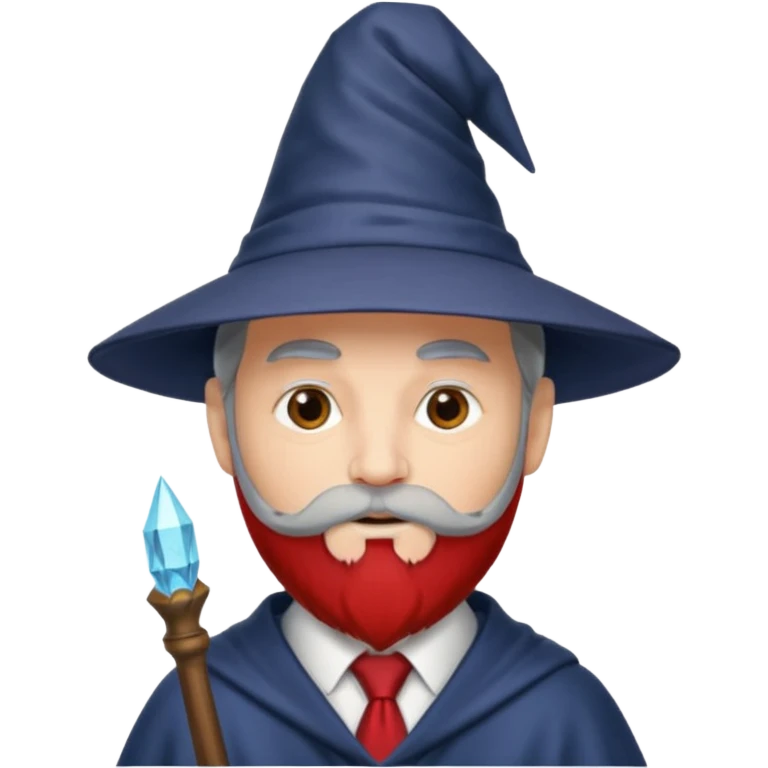 wizard with red tie emoji