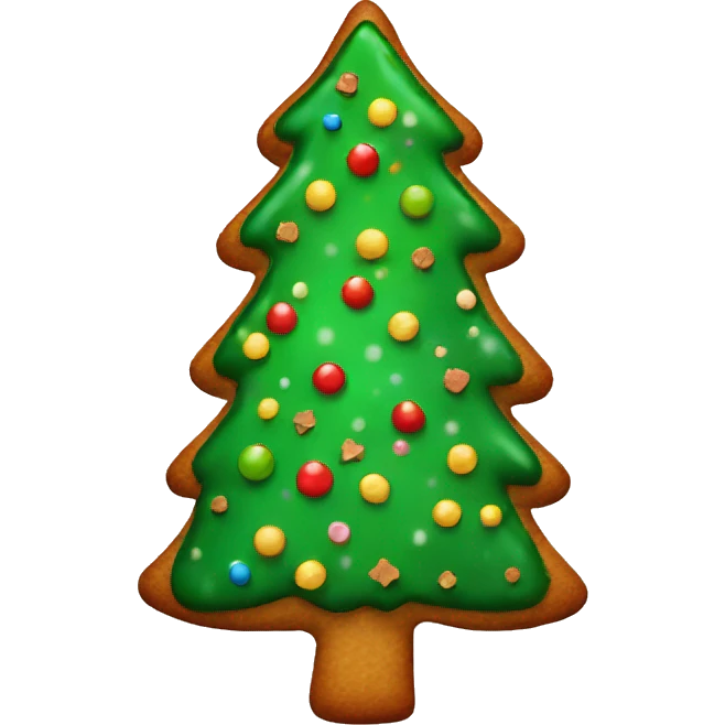 Christmas tree ginger bread  emoji
