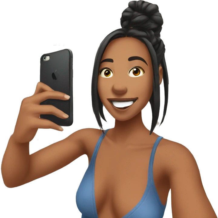 fun bathroom selfie moment emoji