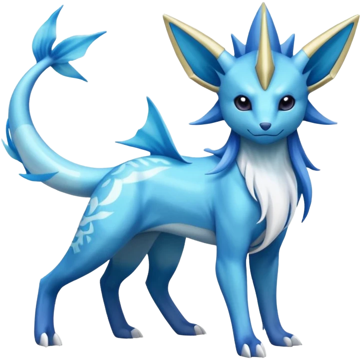 Manectric-Suicune-Amaura-Vaporeon-fusion-hybrid-creature  emoji