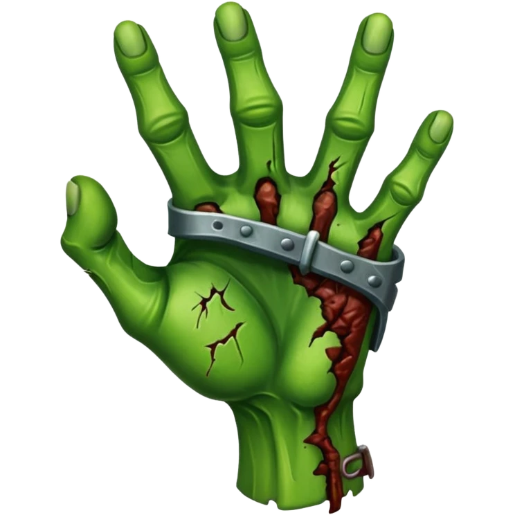 zombie hand fist emoji