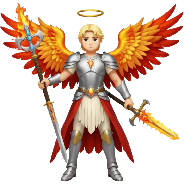 Archangel Uriel full body emoji