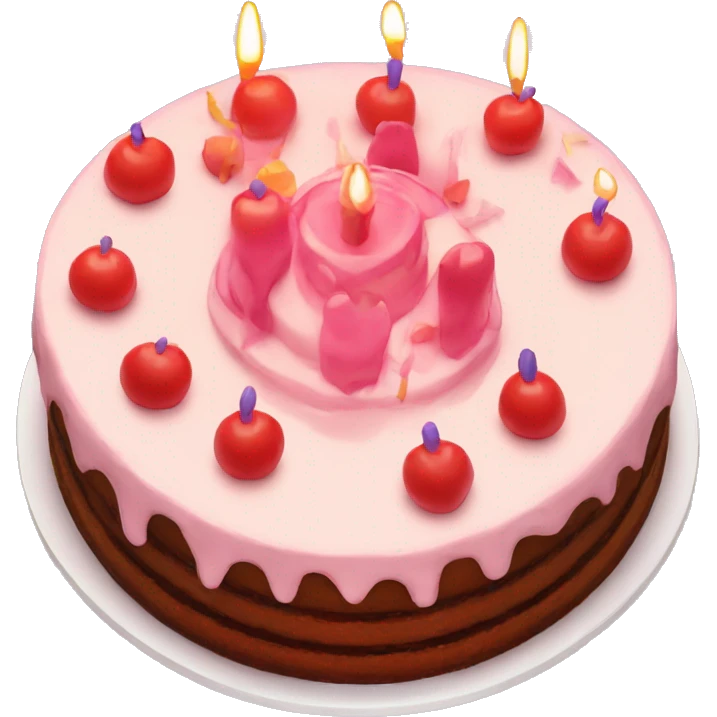 birthday cake top view emoji