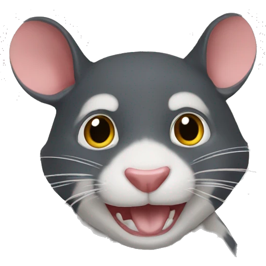 Raton boca tapada emoji