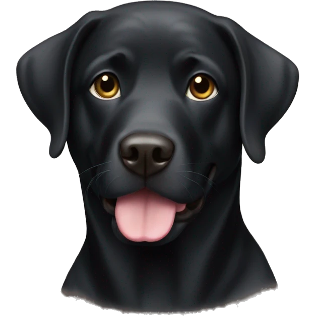 Black lab emoji