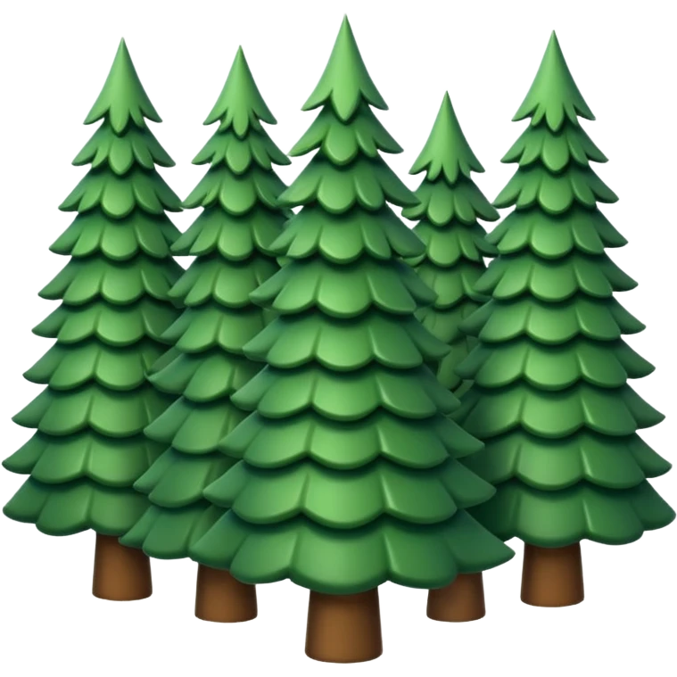 Christmas tree forest emoji