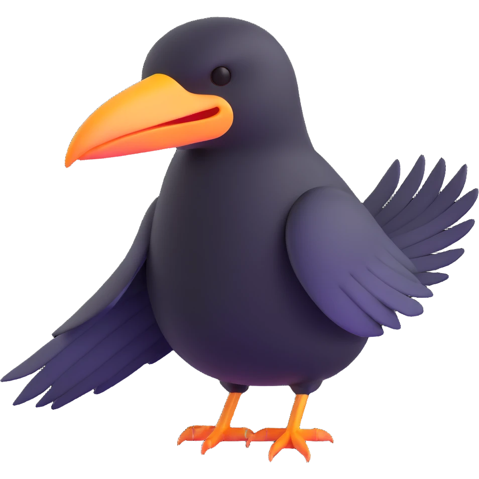 crow emoji