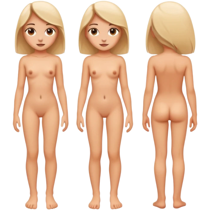 Девушка в полный рост без одежды  emoji