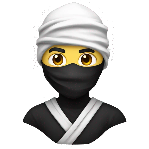 white ninja emoji