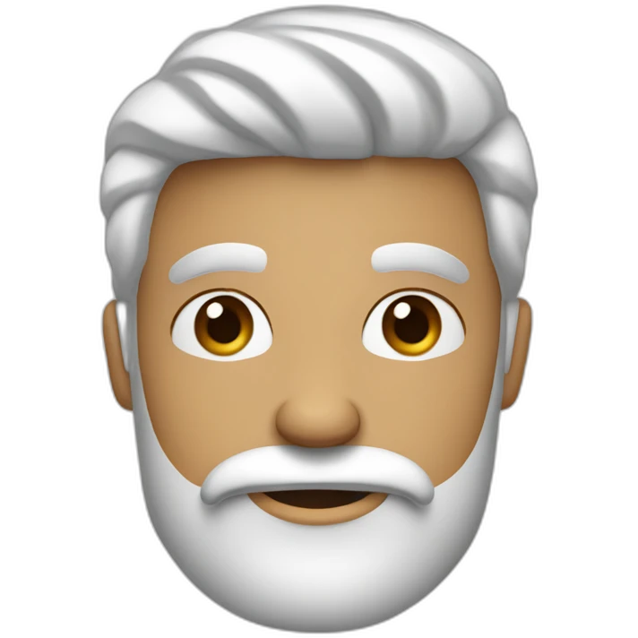 homem branco com barba com um copo café emoji
