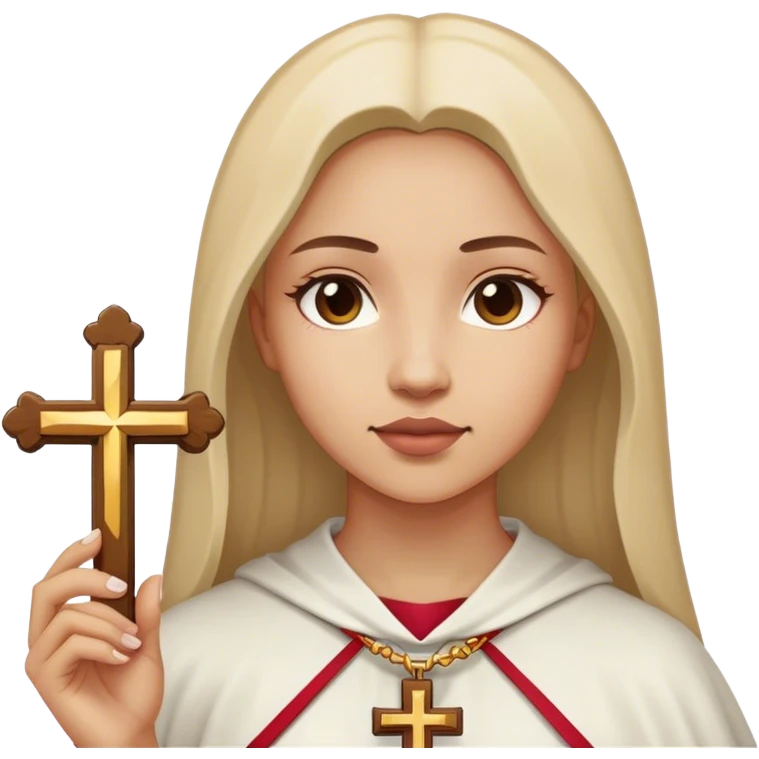 woman catholic cross emoji