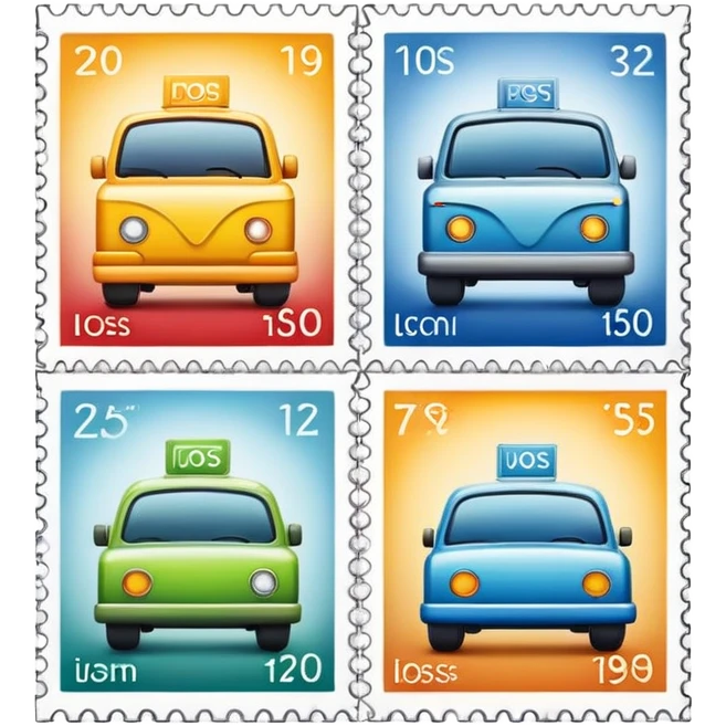 Postage stamps  emoji