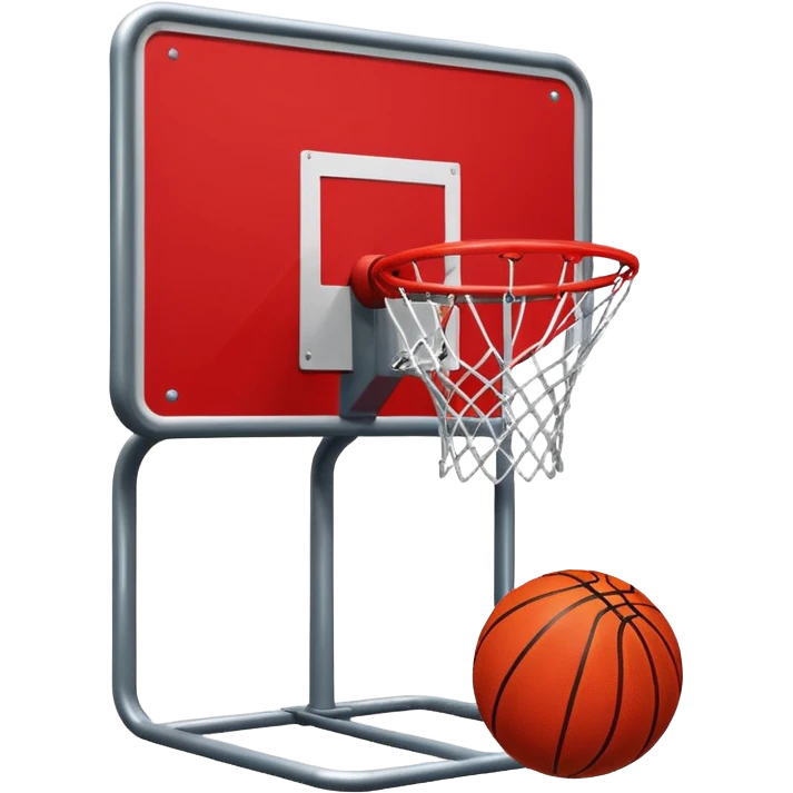 red basketball rack emoji